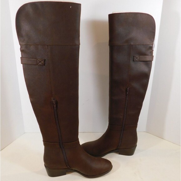 A2 Aerosoles Mysterious OTK Over the Knee Boots sz 5 M Brown - Picture 1 of 8